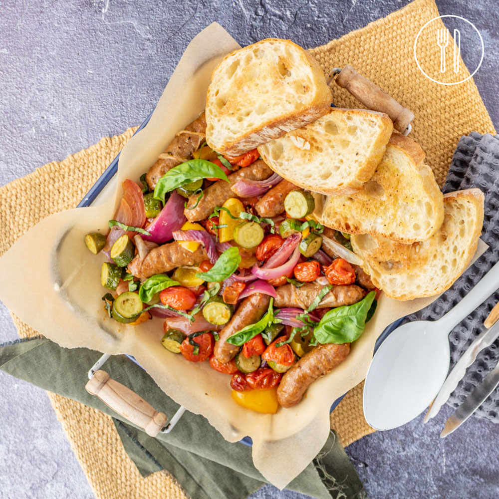 Beef Chipolata Tray Bake