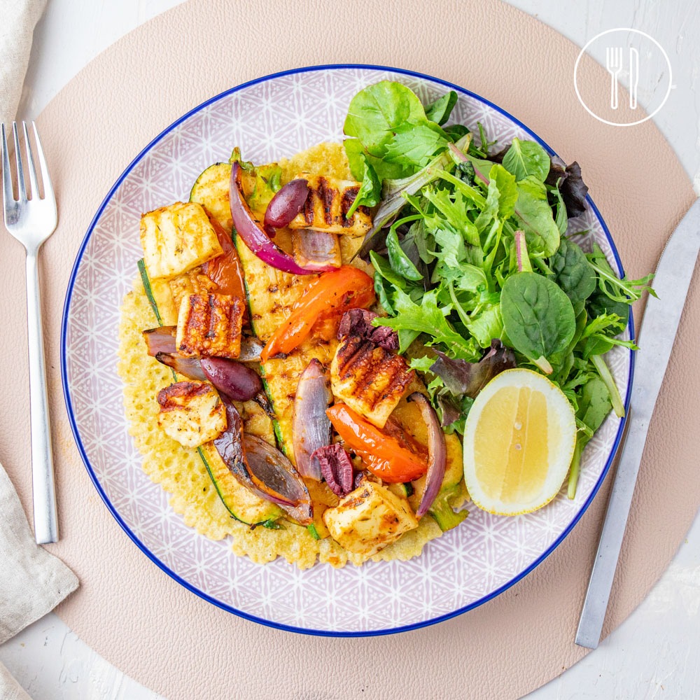 Grilled Greek Salad Souvlaki